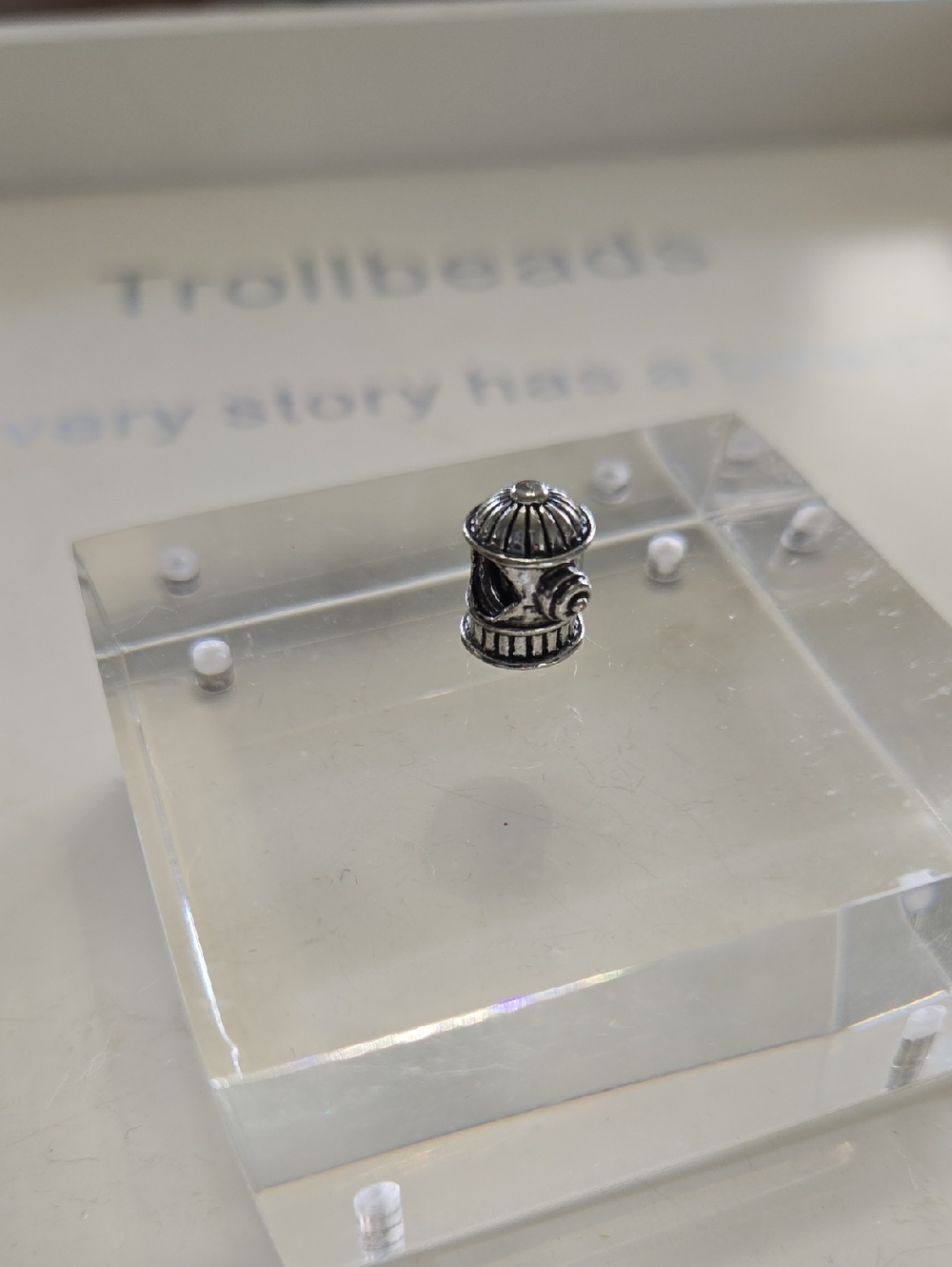 Silver Fire Hydrant Charm - Silver